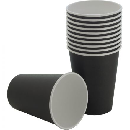 Стакан одноразовый бум 1-сл. d-90мм 300мл черный КОМУС 50шт/уп Стакан одноразовый бум 1-сл. d-90мм 300мл черный КОМУС 50шт/уп