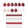 Шары ёлочные НАБОР 44 шт., 6 см/3 см,"Red&White", красные/белые, пластик, ЗОЛОТАЯ СКАЗКА, 592166 Шары ёлочные НАБОР 44 шт., 6 см/3 см,"Red&White", красные/белые, пластик, ЗОЛОТАЯ СКАЗКА, 592166