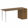 Home Office Стол письменный VR.SP-3-178.1 Орех/Хром опоры 1780*720*750