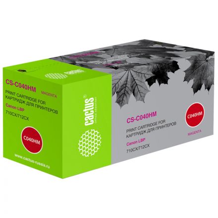 Картридж лазерный Cactus CS-C040HM 040 H M пурпур для Canon LBP 710CX/712CX Картридж лазерный Cactus CS-C040HM 040 H M пурпур для Canon LBP 710CX/712CX