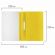 Скоросшиватель пластиковый STAFF, А4, 100/120 мкм, желтый, 225731