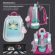 Ранец BRAUBERG SHINY, 2 отделения, с брелком, "Magic unicorn", 38х28х14 см, 270694