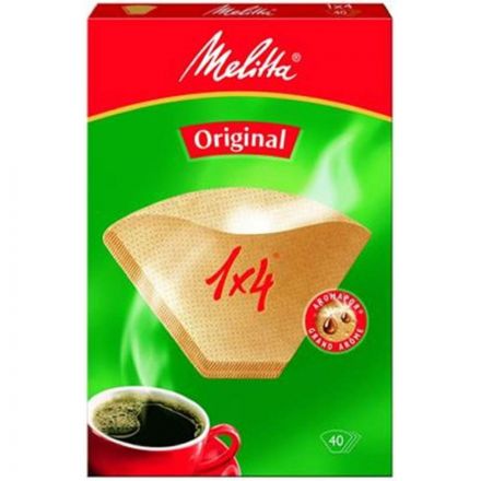 Фильтр бумажный Melitta 1x4 (40 штук в упаковке, артикул производителя 0100702)
