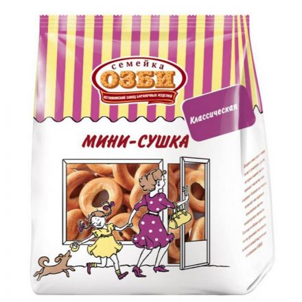 Сушки Мини-сушки простые  Семейка ОЗБИ  150 г. ,305
