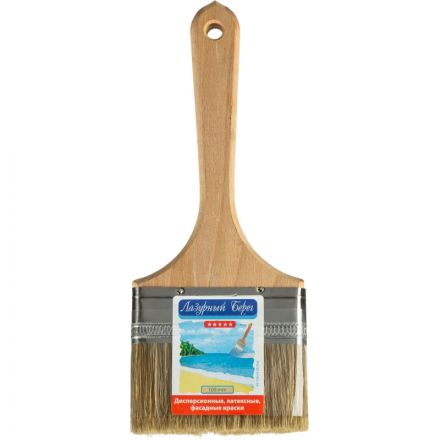 Кисть флейцевая д/латексных и фасадных красок Лазурный берег (КФ-100х14-D5) Кисть флейцевая д/латексных и фасадных красок Лазурный берег (КФ-100х14-D5)