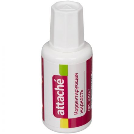 Корректирующая жидкость (штрих) Attache быстросохнущая 20 мл