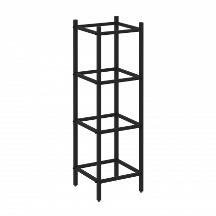 Loft Угловой проходной переходной модуль VR.L-SL.UPK-3.3.2 Чёрный металл 446*446*1458
