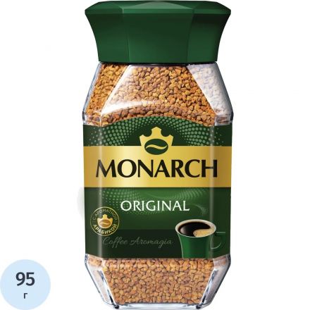 Кофе Jacobs Monarch натур.раств.сублим. 95г стекло, 659985 Т