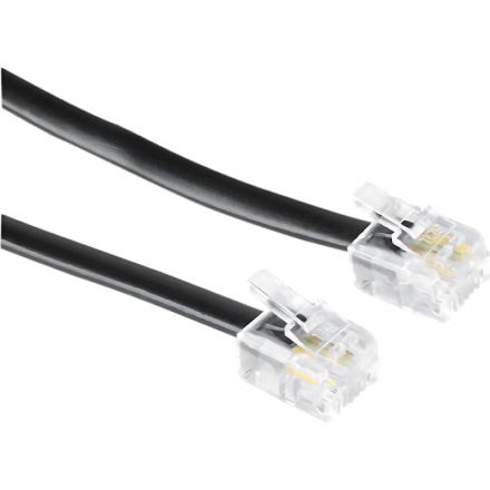 Кабель телефонный REXANT RJ-10 4P-4C витой трубочный 4м черн 10шт (18-2043) Кабель телефонный REXANT RJ-10 4P-4C витой трубочный 4м черн 10шт (18-2043)