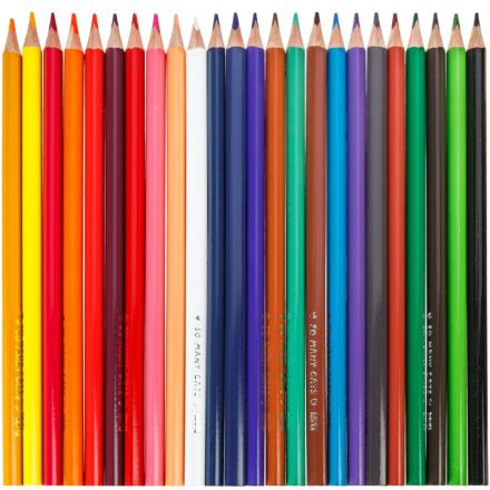 Карандаши цветные So Many Cats деревянные трехгранные, 24 цвета в наборе