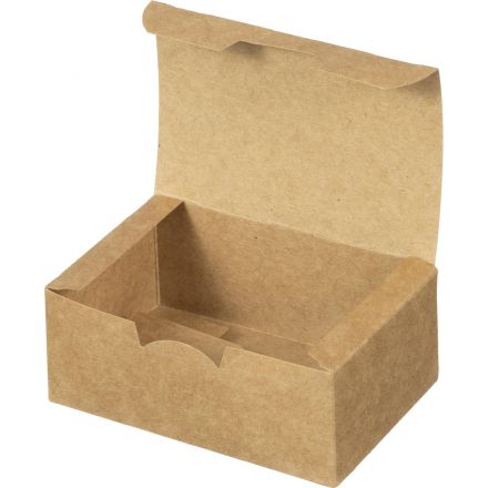 Упаковка ECO FAST FOOD BOX S, 115х75х45, крафт, 600 шт/кор