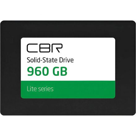 SSD накопитель CBR Lite 960GB, 2.5, SATA, 3D TLC NAND(SSD-960GB-2.5-LT22)