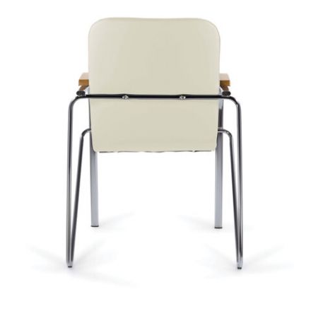 Кресло BRABIX "Samba CF-105 BOX-2", хром каркас, накладки "бук", кожзам бежевый, разобрано, 532762 Кресло BRABIX "Samba CF-105 BOX-2", хром каркас, накладки "бук", кожзам бежевый, разобрано, 532762