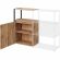 Полустеллаж для документов K-Loft  241H023 645х400х1068 дуб натур/черный