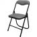 Стул складной  каркас черный,обивка ткань серый  РС 04