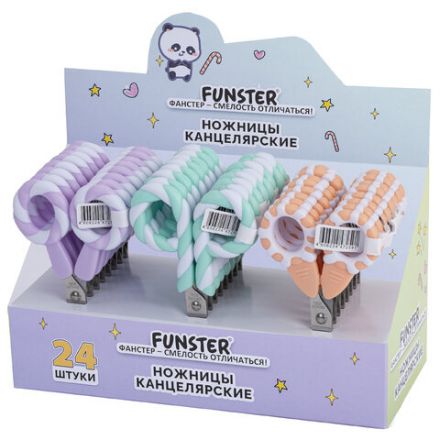 Ножницы FUNSTER (ФАНСТЕР) 130 мм, фигурные ручки ЛЕДЕНЦЫ из ABS пластика, в дисплее, 238853 Ножницы FUNSTER (ФАНСТЕР) 130 мм, фигурные ручки ЛЕДЕНЦЫ из ABS пластика, в дисплее, 238853