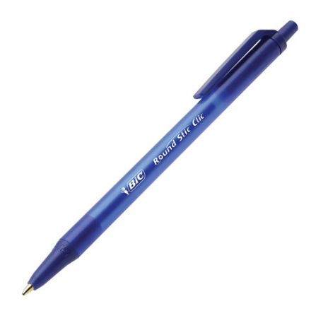 Ручка шариковая автоматическая BIC "Round Stic Clic", СИНЯЯ, узел 1 мм, линия письма 0,32 мм, 926376 Ручка шариковая автоматическая BIC "Round Stic Clic", СИНЯЯ, узел 1 мм, линия письма 0,32 мм, 926376