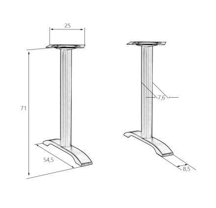 Подстолье обеденное DOBRIN SALLY WIDE Подстолье обеденное DOBRIN SALLY WIDE