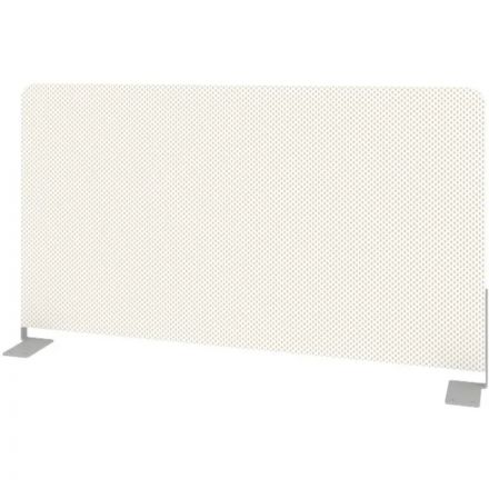 Экран Metal System Style ткан. боковой Б.ТЭКР-72 720х390х28 белый/мет.серый