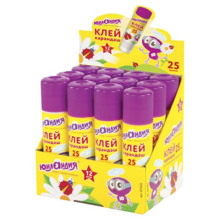 Клей-карандаш ЮНЛАНДИЯ "ЮНЛАНДИК И БОЖЬЯ КОРОВКА", 25 г, улучшенный, 227612 Клей-карандаш ЮНЛАНДИЯ "ЮНЛАНДИК И БОЖЬЯ КОРОВКА", 25 г, улучшенный, 227612