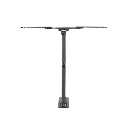 Кронштейн-крепление для ТВ настенный, до 35 кг. VESA 75х75-400х400, 32"-55", черный, SONNEN, 455946