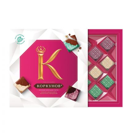 Шоколад Коркунов коллекция плиток,набор, 131г