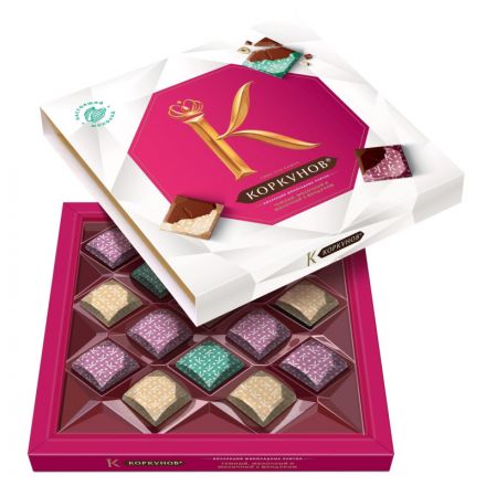 Шоколад Коркунов коллекция плиток,набор, 131г