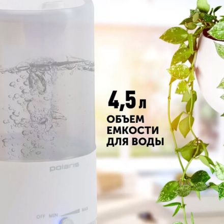 Увлажнитель воздуха POLARIS PUH 7605 TF, объем бака 4,5 л, 25 Вт, белый, 59656 Увлажнитель воздуха POLARIS PUH 7605 TF, объем бака 4,5 л, 25 Вт, белый, 59656