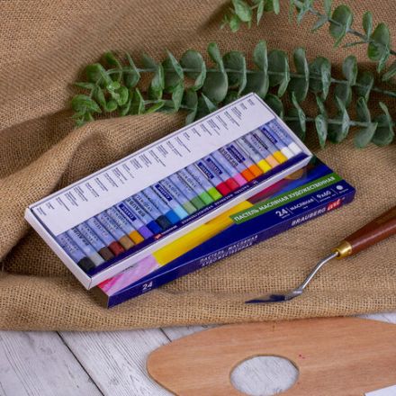 Пастель масляная художественная BRAUBERG ART CLASSIC, 24 цвета, круглое сечение, 181448 Пастель масляная художественная BRAUBERG ART CLASSIC, 24 цвета, круглое сечение, 181448