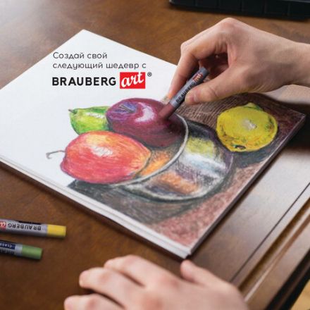 Пастель масляная художественная BRAUBERG ART CLASSIC, 24 цвета, круглое сечение, 181448 Пастель масляная художественная BRAUBERG ART CLASSIC, 24 цвета, круглое сечение, 181448