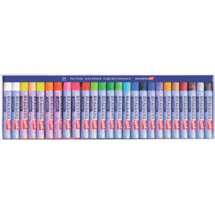 Пастель масляная художественная BRAUBERG ART CLASSIC, 24 цвета, круглое сечение, 181448 Пастель масляная художественная BRAUBERG ART CLASSIC, 24 цвета, круглое сечение, 181448