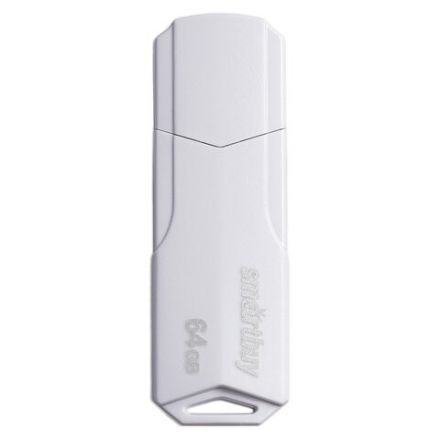 Флеш-диск 64 GB SMARTBUY Clue, USB 2.0, белый, SB64GBCLU-W Флеш-диск 64 GB SMARTBUY Clue, USB 2.0, белый, SB64GBCLU-W