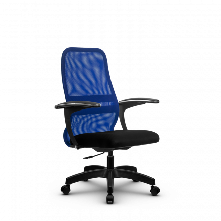Кресло Метта SU-CM-8P синее/черное Pl