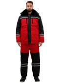 Костюм рабочий зимний муж з03-КПК красн/чер (р.56-58) 194-200 Костюм рабочий зимний муж з03-КПК красн/чер (р.56-58) 194-200