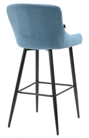 Стул барный Everprof Nico Ткань Голубой Стул барный Everprof Nico Ткань Голубой