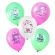 Шары воздушные 30 см с рисунком "Для девочки", КОМПЛЕКТ 10 штук, ассорти, BRAUBERG KIDS, 591888
