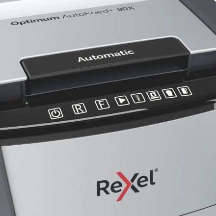 Шредер (уничтожитель) Rexel Optimum AutoFeed+ 90X 4ур.секр.,90лист,34л Шредер (уничтожитель) Rexel Optimum AutoFeed+ 90X 4ур.секр.,90лист,34л