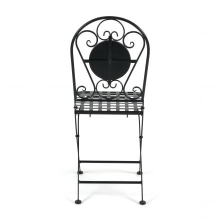 Стул Secret de Maison VICENZA (mod. PL08-7451RV) металл, 36*35*91 см, черный /плитка "калейдоскоп"