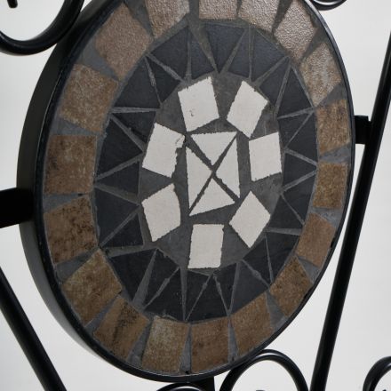 Стул Secret de Maison VICENZA (mod. PL08-7451RV) металл, 36*35*91 см, черный /плитка "калейдоскоп"