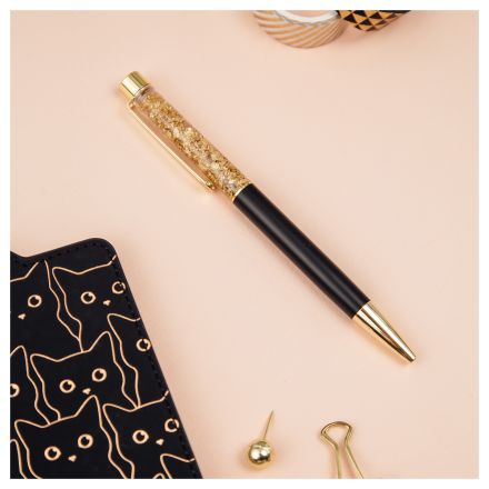 Ручка шариковая автоматическая MESHU "Gold sand" синяя, 1,0мм Ручка шариковая автоматическая MESHU "Gold sand" синяя, 1,0мм