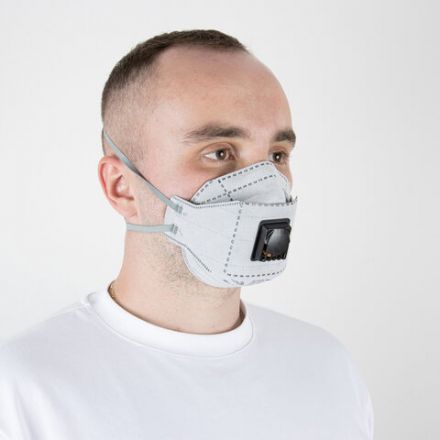 Респиратор (1 шт.) с клапаном и угольным фильтром, полумаска фильтрующая, трехпанельный складной, индивидуальная упаковка, FFP2, JM-9326 Респиратор (1 шт.) с клапаном и угольным фильтром, полумаска фильтрующая, трехпанельный складной, индивидуальная упаковка, FFP2, JM-9326