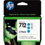 Картридж струйный HP 712 3ED77A гол. для DJ Т230/630 (3шт/уп)
