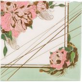 Салфетки одноразов.двухслойные Пионы 33см 6шт/G,1502-4510