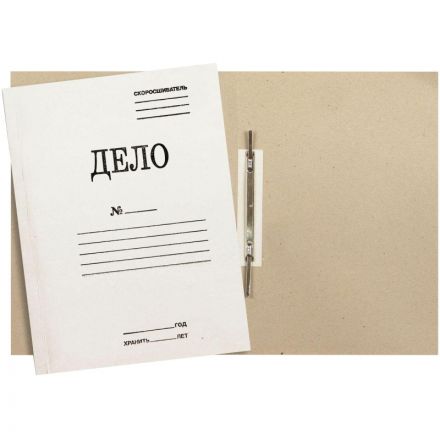 Скоросшиватель картонный Attache Дело № А4 до 200 листов белый (плотность 360 г/кв.м) Скоросшиватель картонный Attache Дело № А4 до 200 листов белый (плотность 360 г/кв.м)