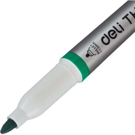 Маркер для белых досок Deli Think, кругл.нак, 1,5-3 мм, зеленый EU00650