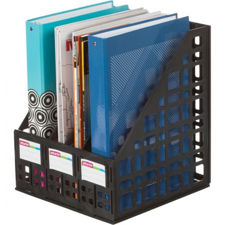 Вертикальный накопитель для бумаг Attache сборный черный