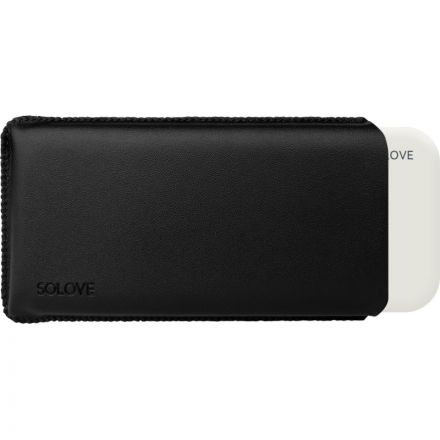 Внешний аккумулятор SOLOVE (Mi) 001M+ 10000mAh, кожаный чехол, белый Внешний аккумулятор SOLOVE (Mi) 001M+ 10000mAh, кожаный чехол, белый