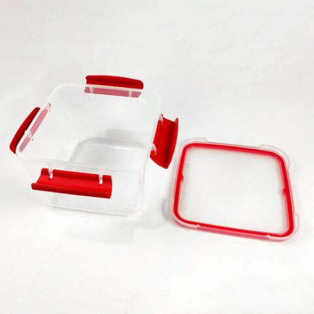 Контейнер с крышкой пищевой 1,7 л герметичный, BUTTERFLY, ланч бокс, 11х15,6х15,6 см, прозрачный, 4378559, 437855900 Контейнер с крышкой пищевой 1,7 л герметичный, BUTTERFLY, ланч бокс, 11х15,6х15,6 см, прозрачный, 4378559, 437855900