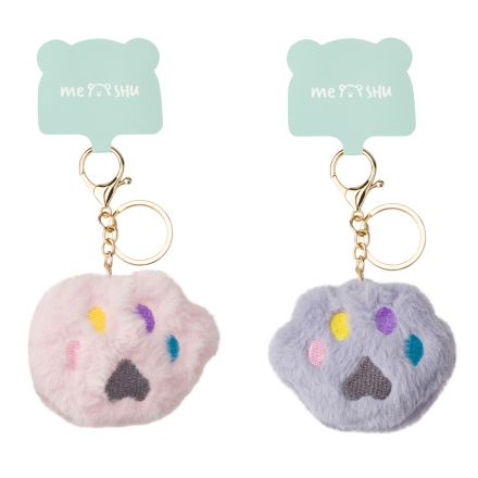 Брелок MESHU "Soft Paw", исск. мех, ассорти