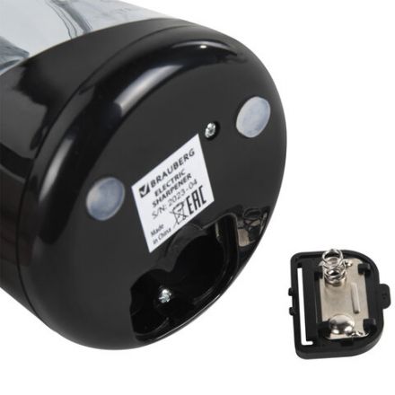 Точилка электрическая BRAUBERG DOUBLE BLADE BLACK, двойное лезвие, питание от 2 батареек АА, 271336 Точилка электрическая BRAUBERG DOUBLE BLADE BLACK, двойное лезвие, питание от 2 батареек АА, 271336